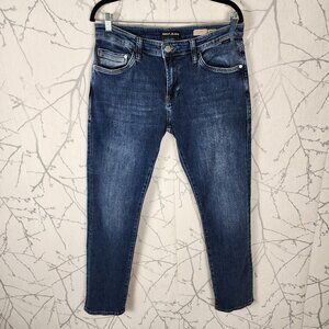 Mavi Dark Wash Stretch Denim Mid Rise Jake Slim Leg Jeans